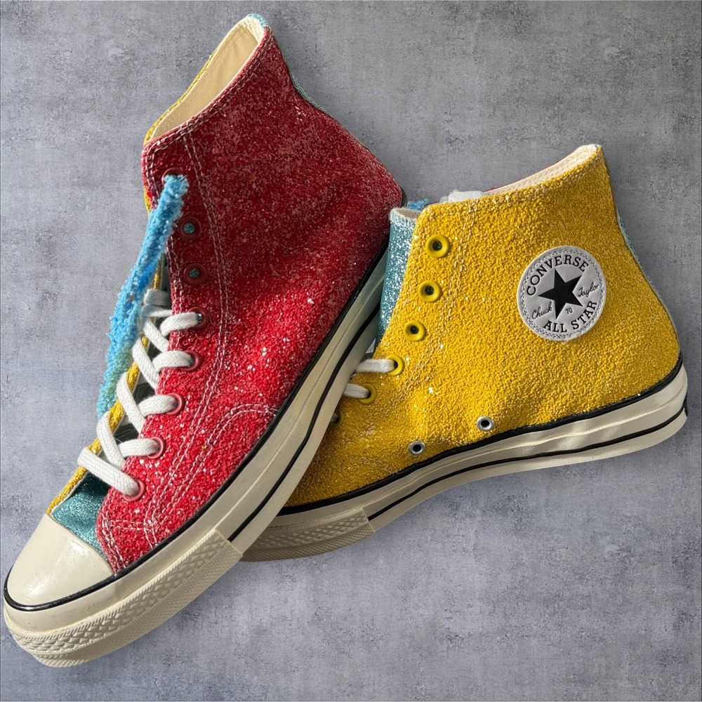 NWOT Converse Chuck 70 JW Anderson Glitter High Top Sneakers Men 11 Women 13